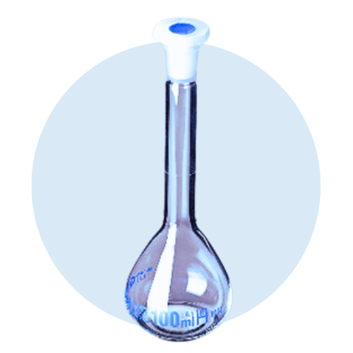 Fiole jaugée classe A  a/bouchon, Glassco 10mL UNITE